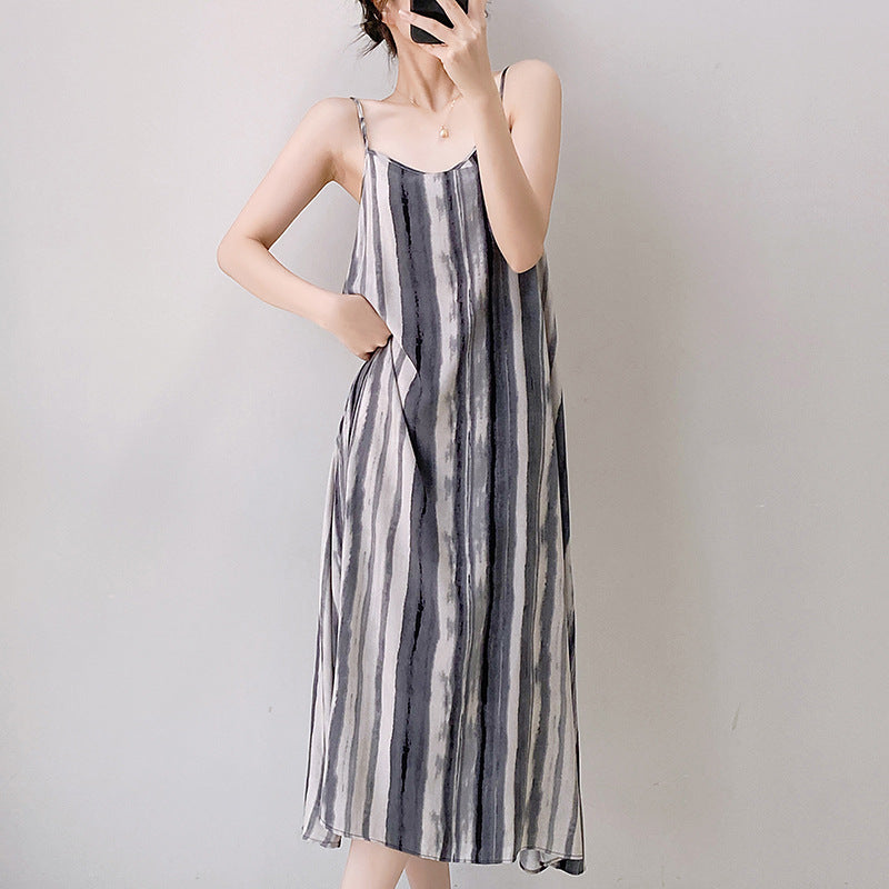 Floral Suspender Nightgown