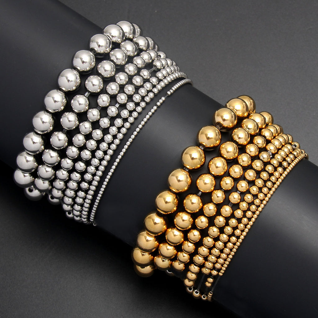 Two-color Beaded Bracelet