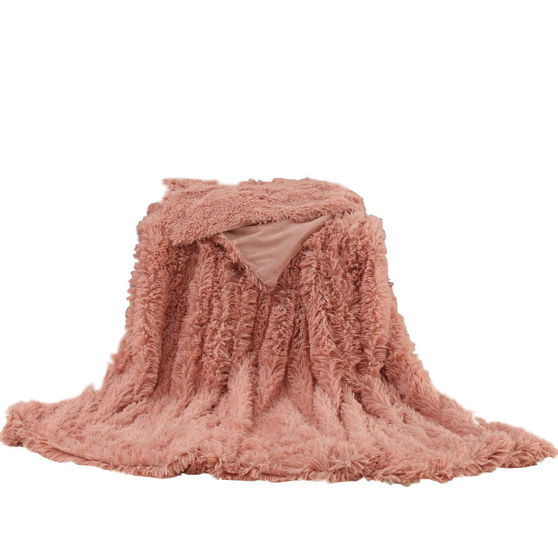 Long plush blanket