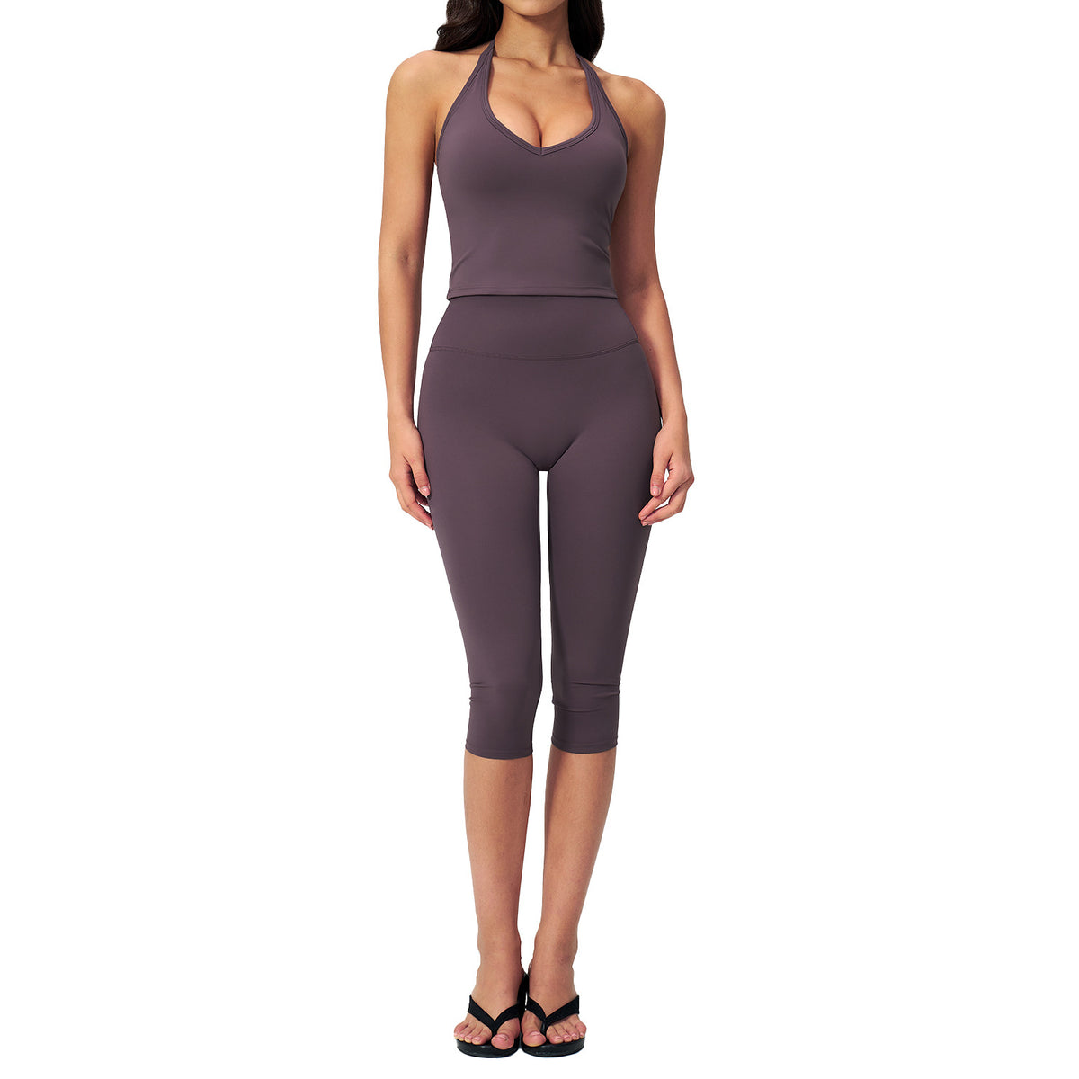 Women's Sleeveless Yoga Set Slim Fit 2 Piece Outfit