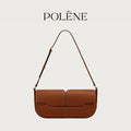 Genuine Leather Baguette Shoulder Bag