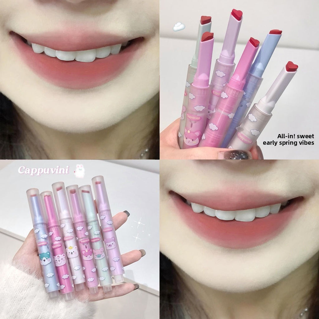 Matte Lip Balm/Lip Gloss, Affordable Domestic Velvet Lipstick