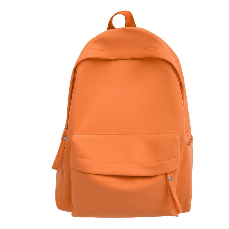 Japanese Style Solid Color Nylon Backpack