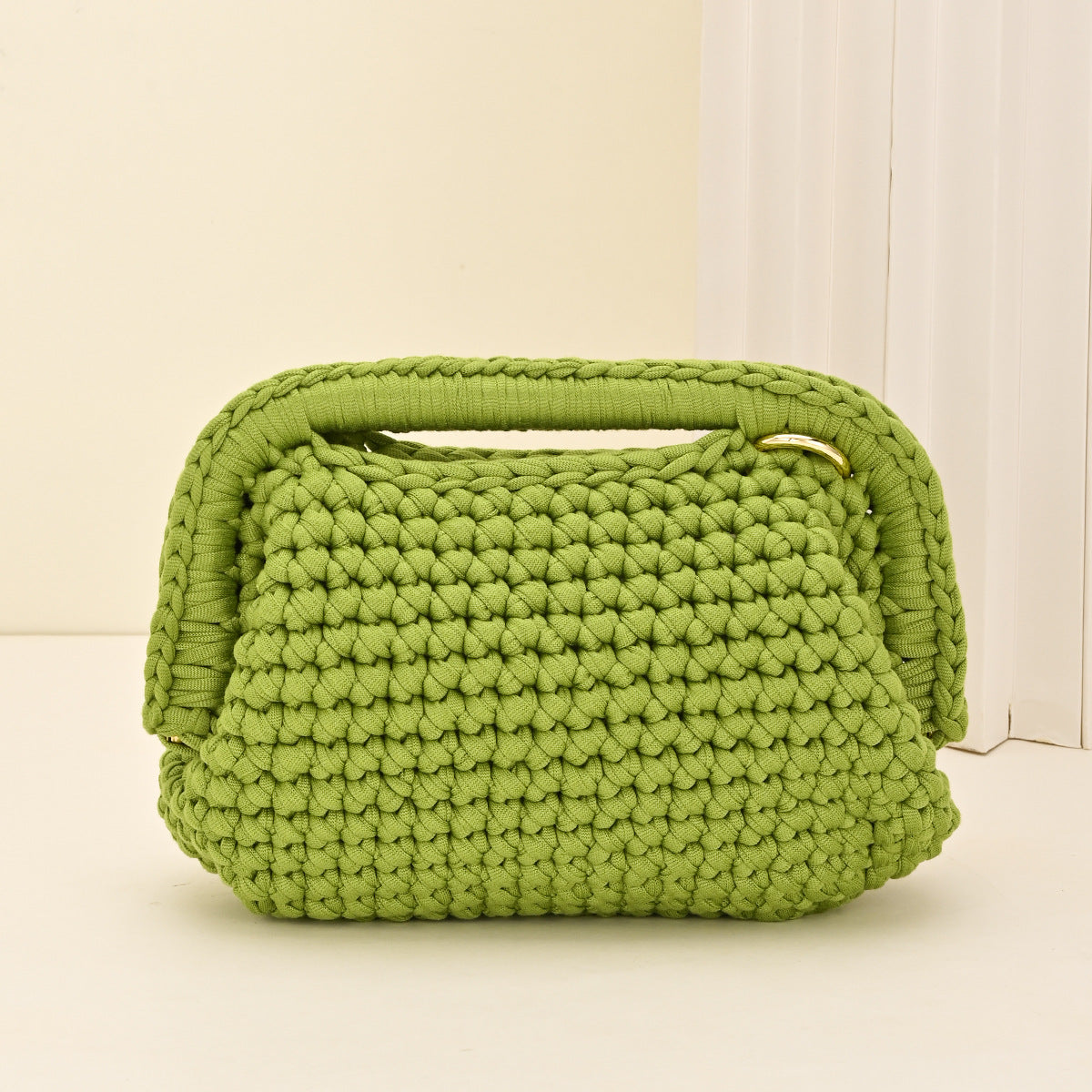 Crochet Fabric Clutch Bag
