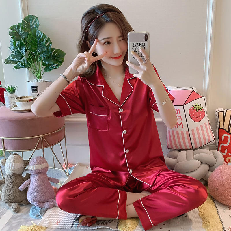 Ice Silk Pajamas for Women