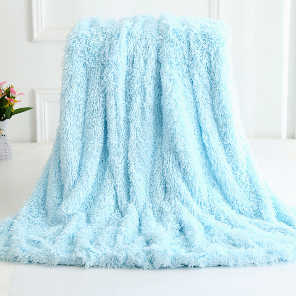 Long plush blanket
