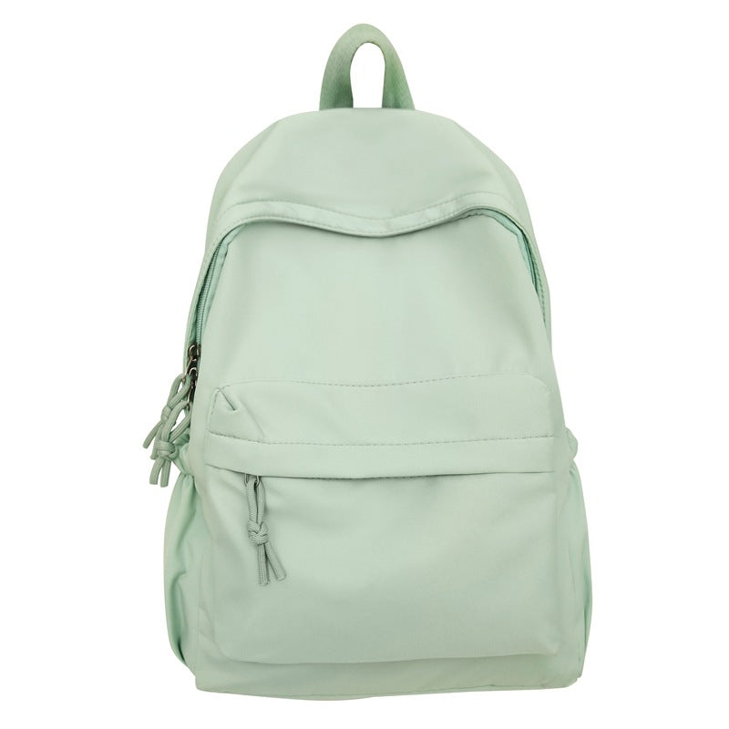 Simple Solid Color Large-Capacity Junior High School and High School Student Schoolbags Primary School Boys and Girls Fresh Backpacks