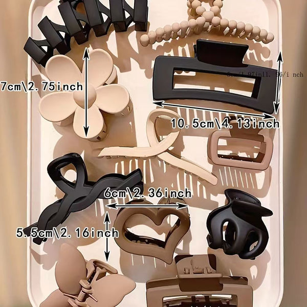 11Pcs Elegant Girls Hair Clips Set