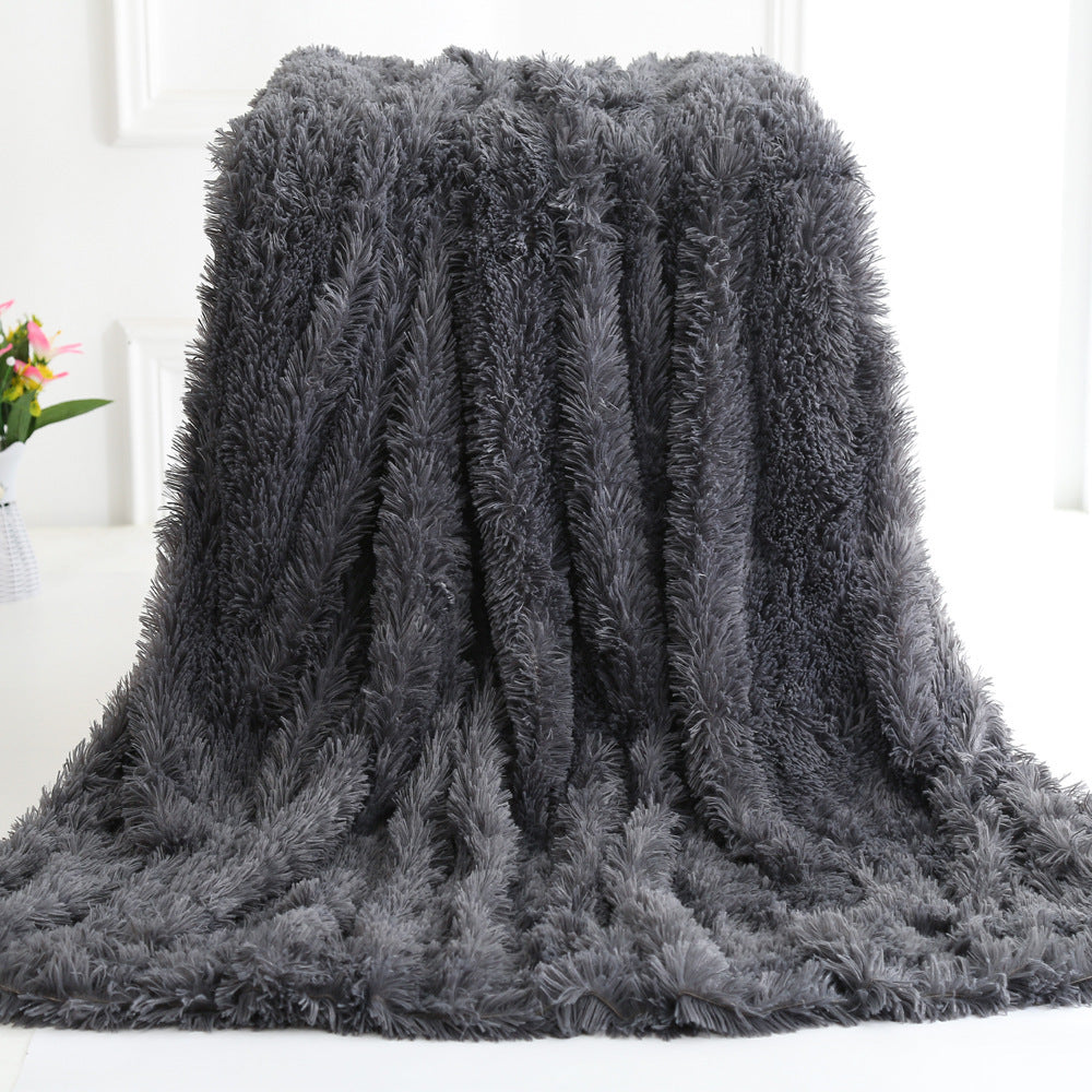 Long plush blanket
