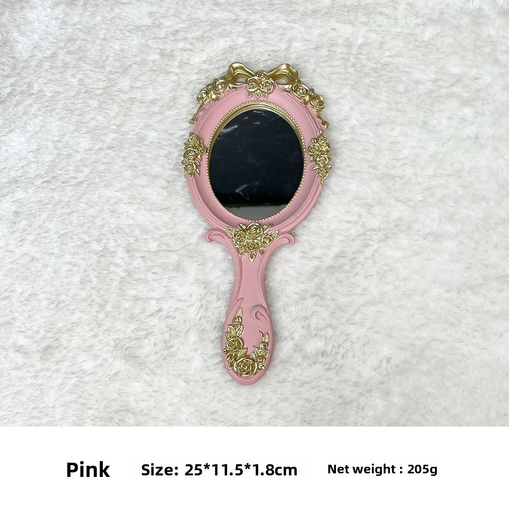 European Style Resin Handheld Mirror