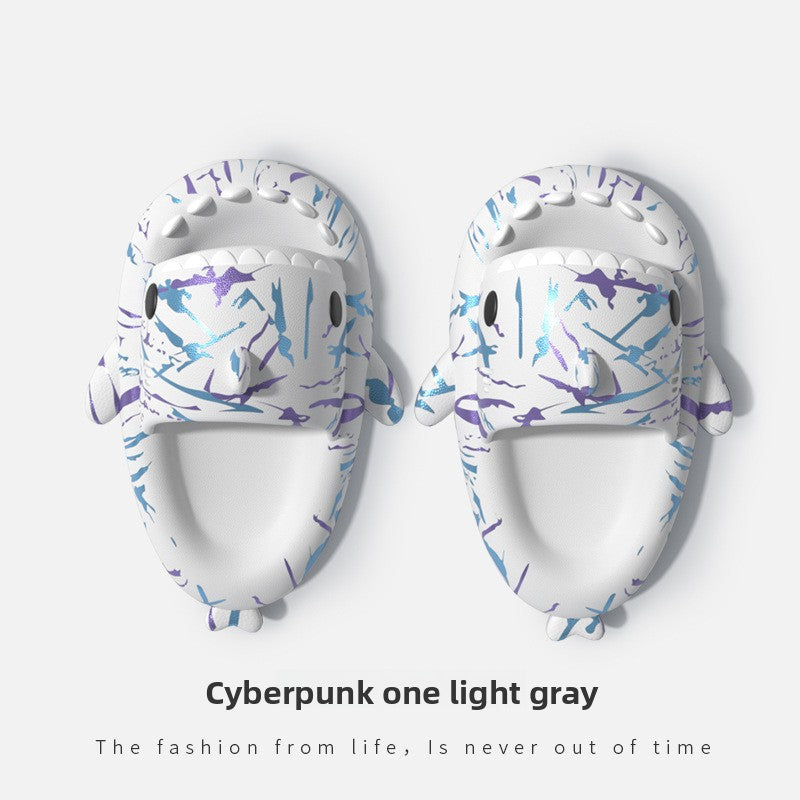 Punk Shark Slippers with Comfortable Sole