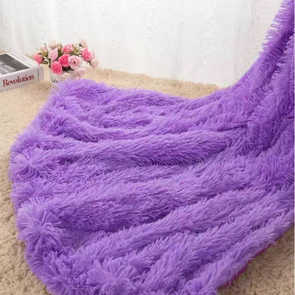 Long plush blanket