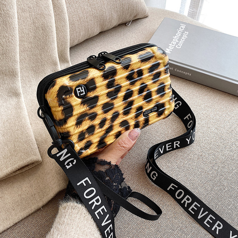 Crossbody multi-functional hard-shell makeup bag