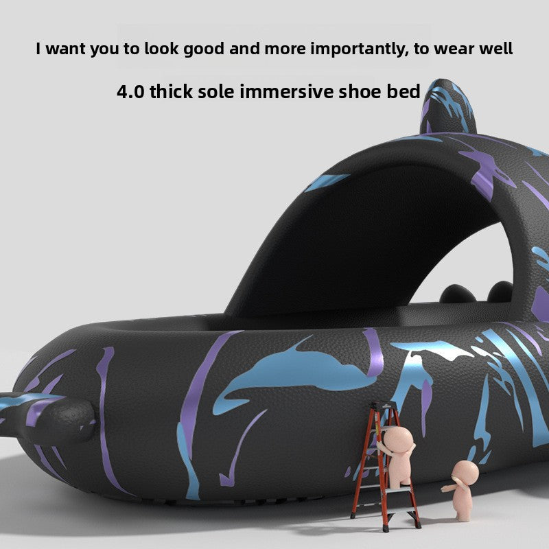 Punk Shark Slippers with Comfortable Sole