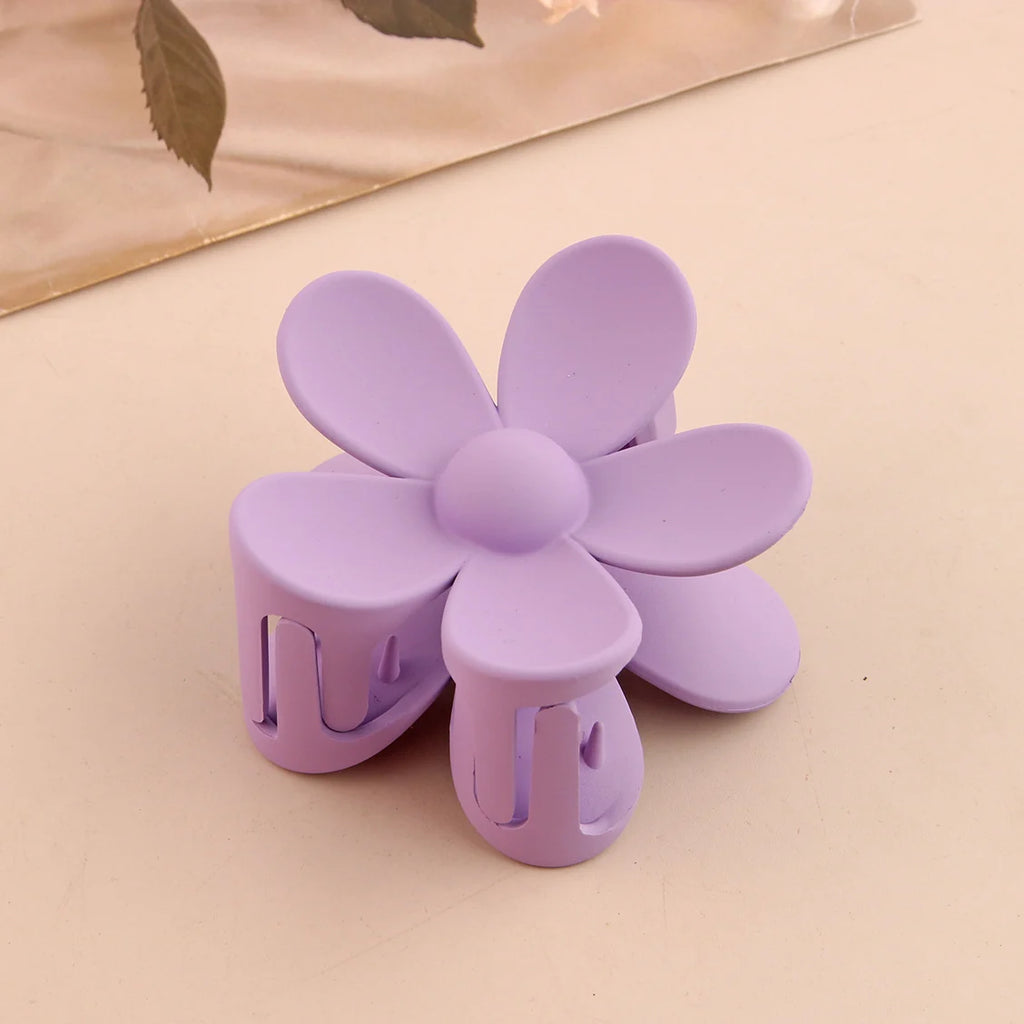 3pcs Fashion Flower Hair Clip ABS Grip Claw Clip for Women