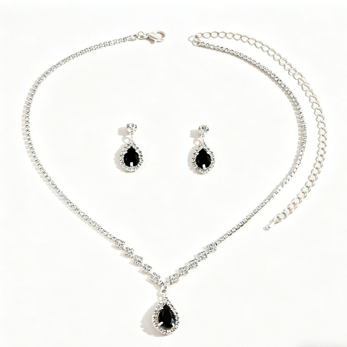 Fashion Minimalist Water Drop Pendant Necklace Earrings Bracelet Ring