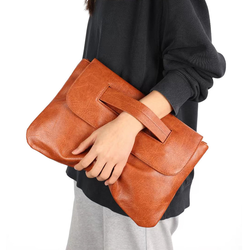 PU Crossbody Single Strap Clutch Bag