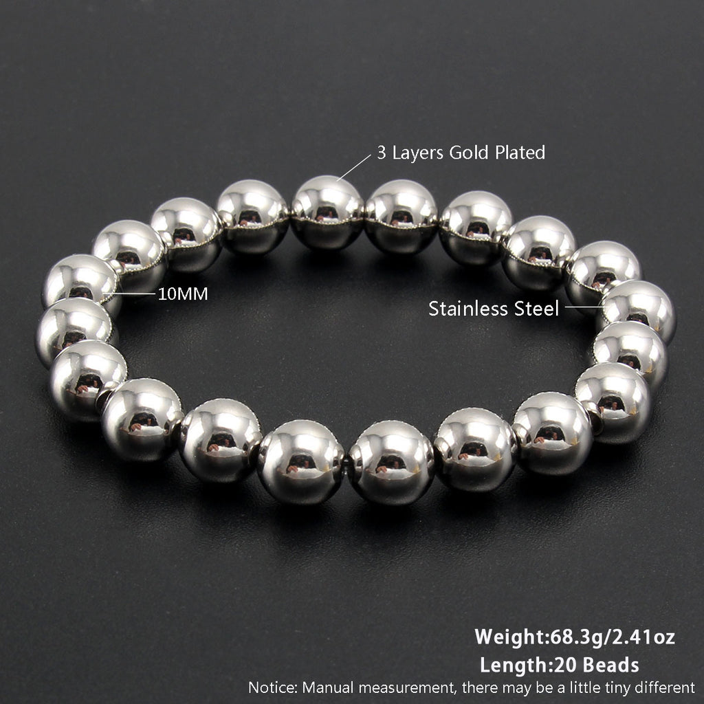 Two-color Beaded Bracelet