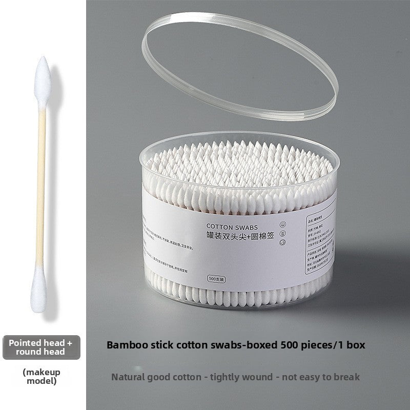 500pcs Double Ended Cotton Swabs with Wooden Sticks