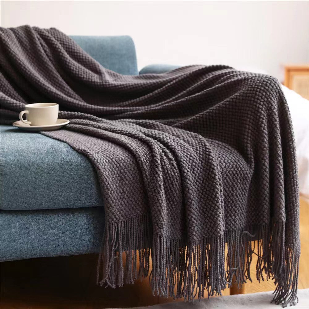 Luxury Acrylic Travel Sofa Blanket
