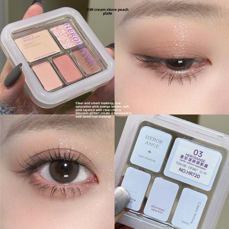 Soft Color Eyeshadow Palette Matte Pearlescent Finish