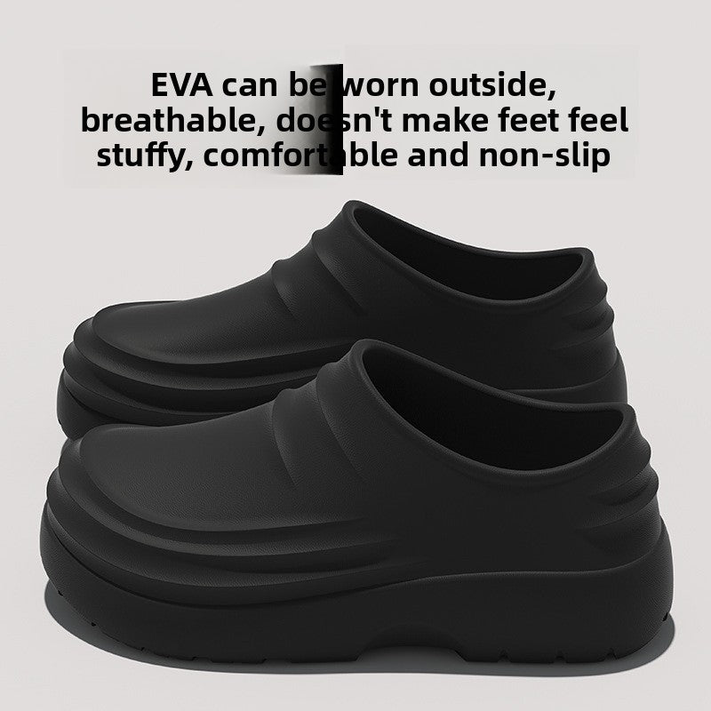 Outdoor Wear Thick-Soled Non-Slip Waterproof Eva Closed-Toe Sandals
