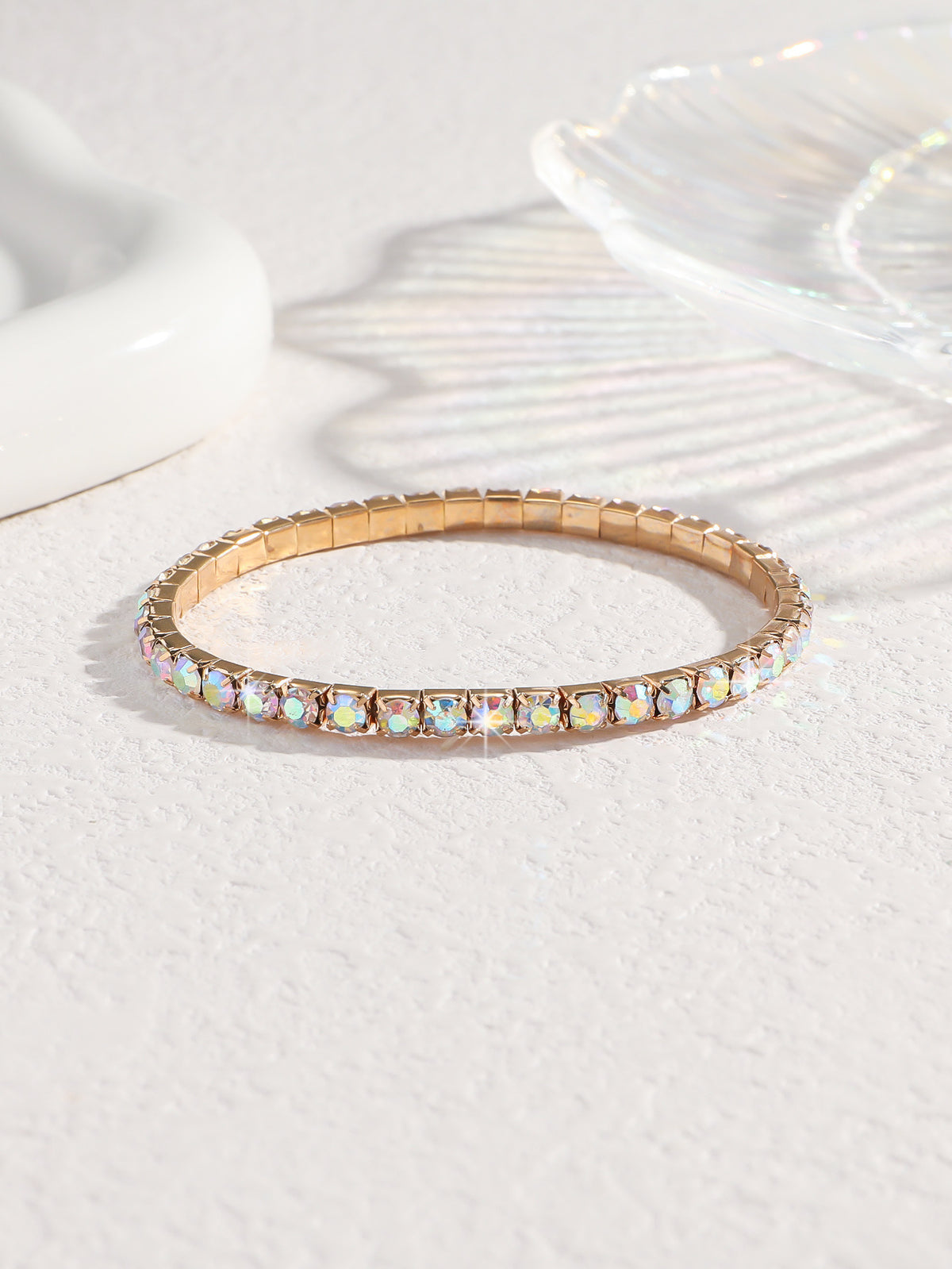 Fashion Rhinestone Elastic Anklet