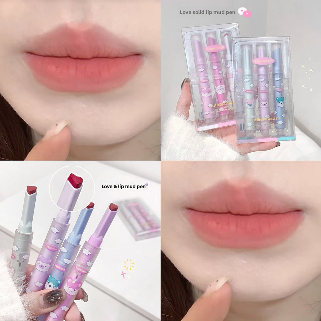 Matte Lip Balm/Lip Gloss, Affordable Domestic Velvet Lipstick