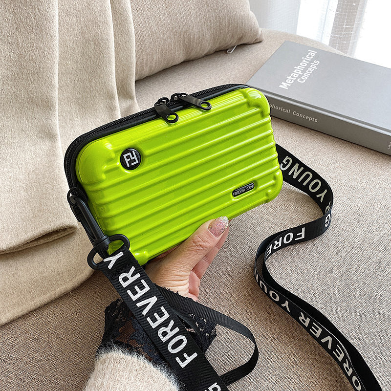 Crossbody multi-functional hard-shell makeup bag