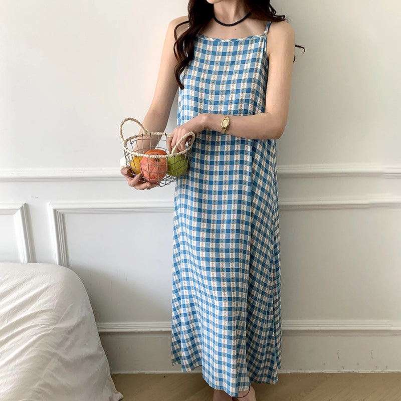 Floral Suspender Nightgown