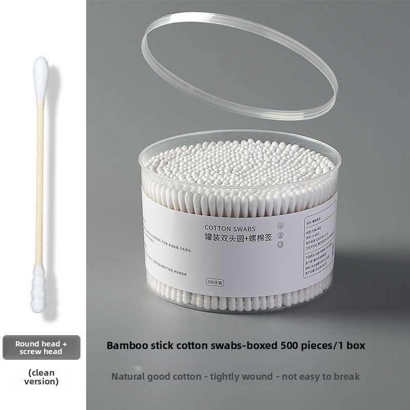 500pcs Double Ended Cotton Swabs with Wooden Sticks