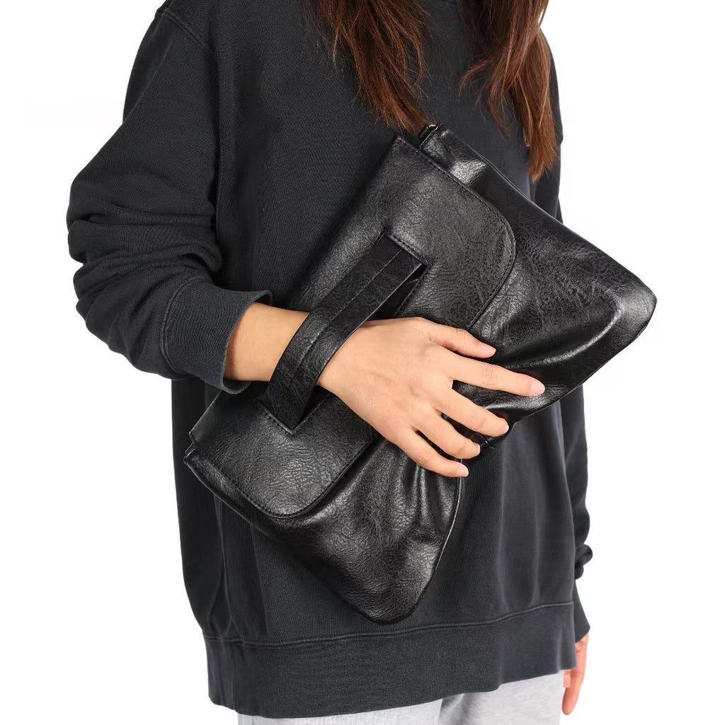 PU Crossbody Single Strap Clutch Bag
