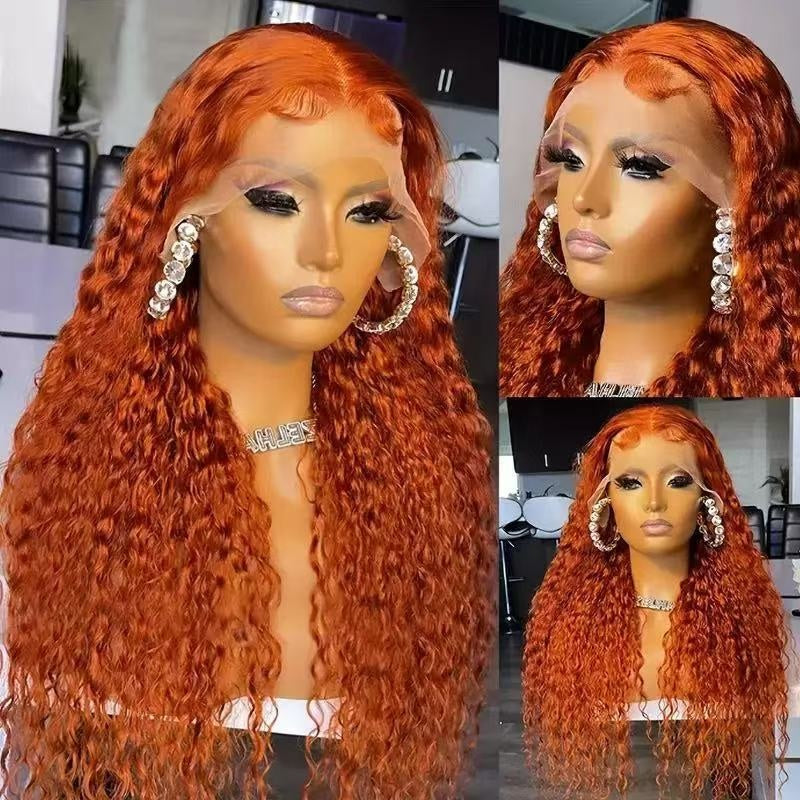 Synthetic Fiber Curly Wig with Rose Net