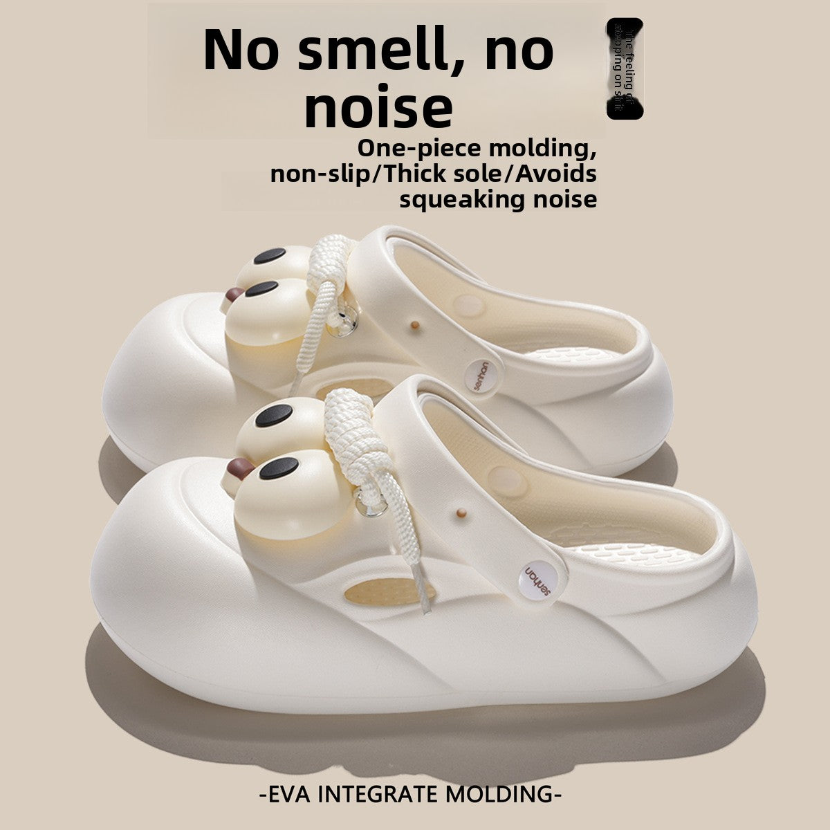 Women's EVA Hole Sandals Non-slip Thick Sole Beach Slippers