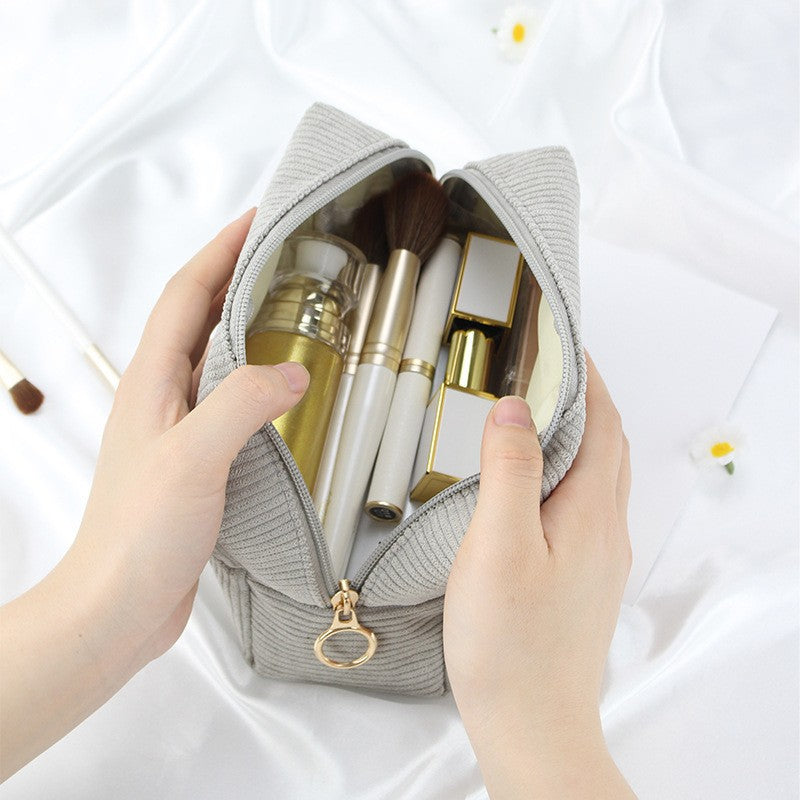 Corduroy portable storage bag