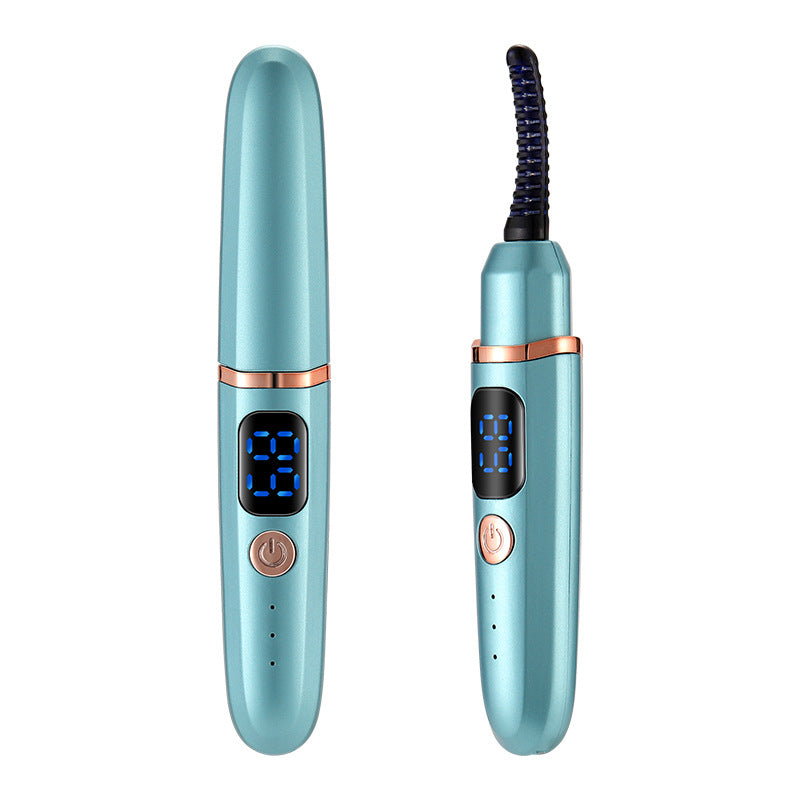 Electric eyelash curling and heating device