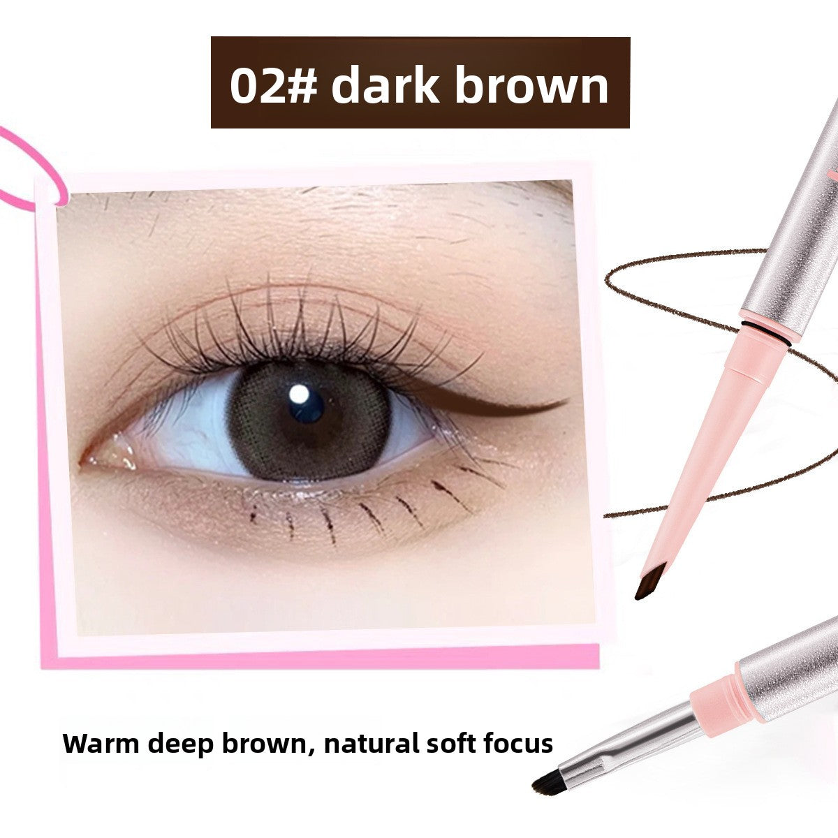 Double Ended Eyeliner Gel Pen Waterproof Smudge Proof