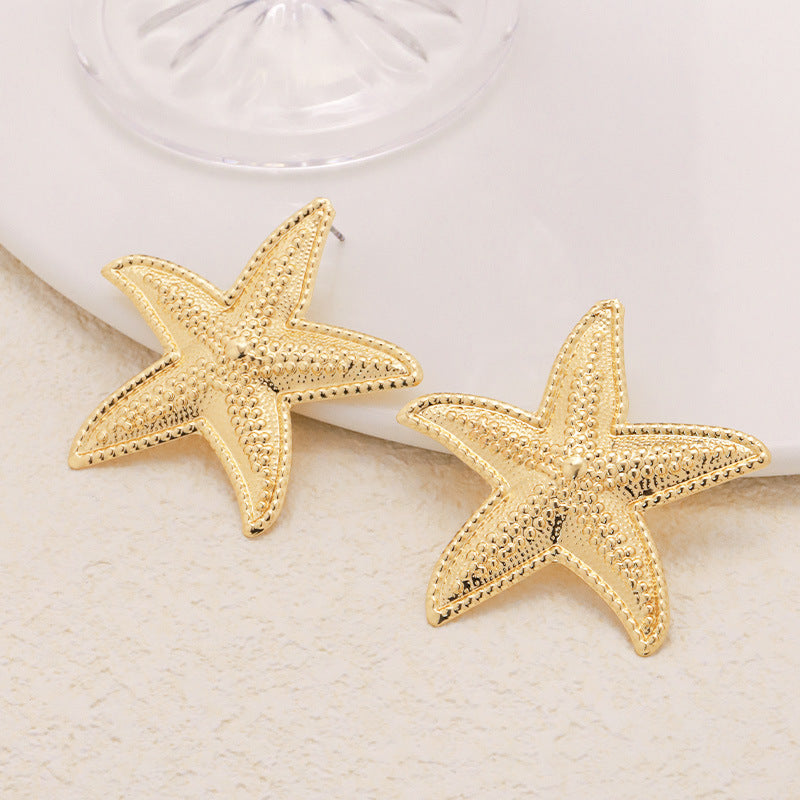 Starfish Design Earrings
