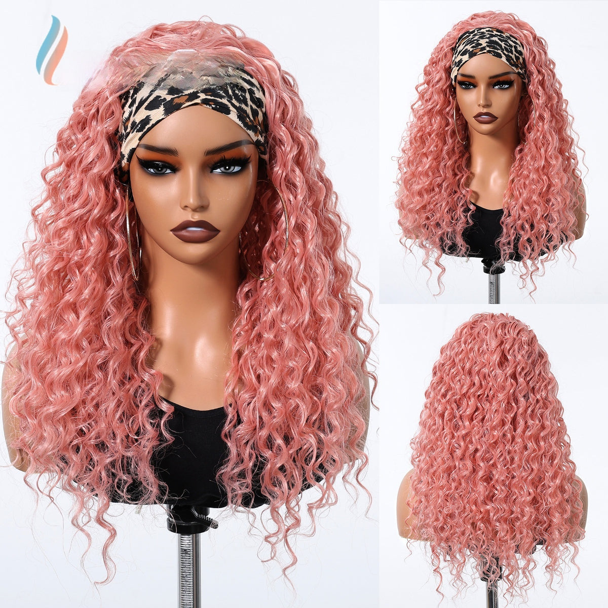 Headband Wig with African Curls