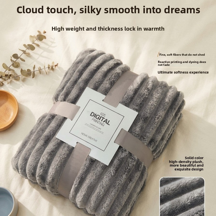 Coral Fleece Throw Blanket