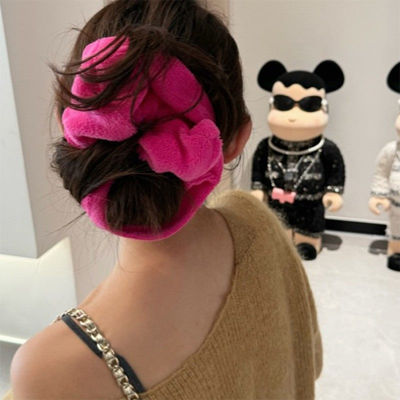 Oversized Plush Hair Ring
