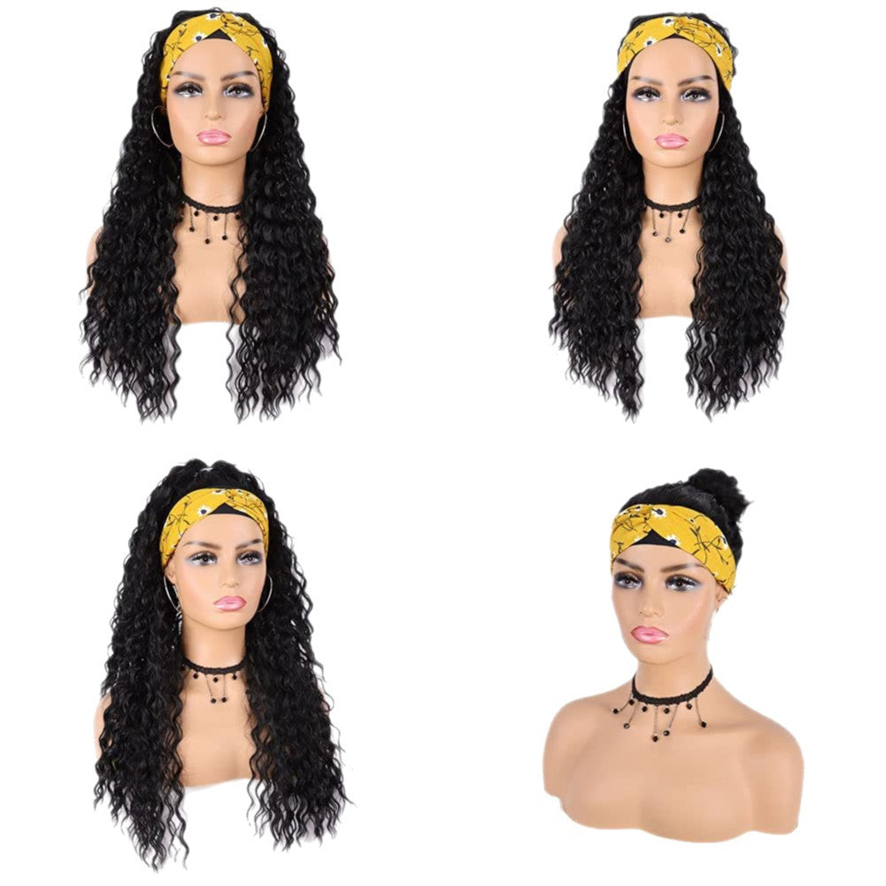 Headband Wig with African Curls