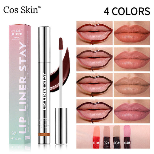 4-Color Matte Velvet Peel-Off Lip Gloss