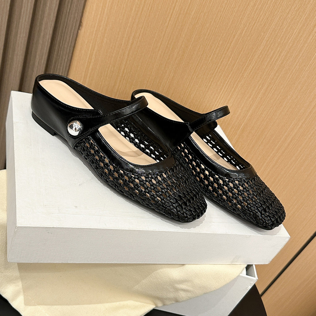 Spring/Summer Casual Flat Shoes with Single Strap