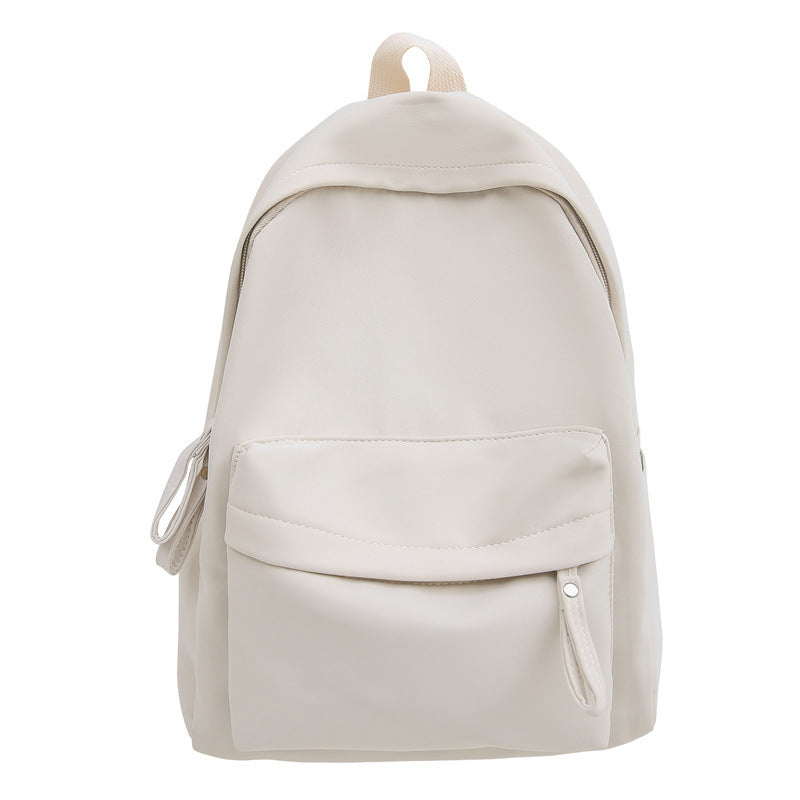 Japanese Style Solid Color Nylon Backpack