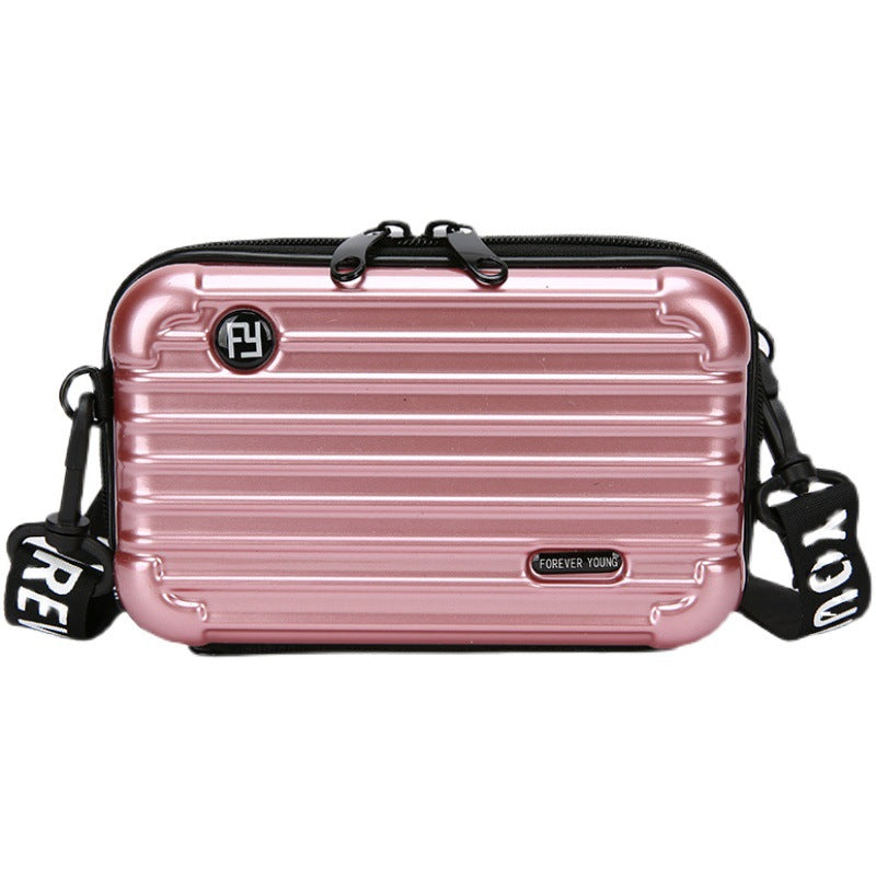 Crossbody multi-functional hard-shell makeup bag