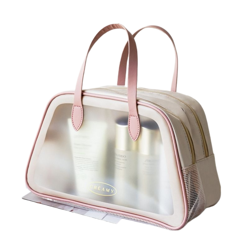 Dry-wet separation large-capacity toiletry bag