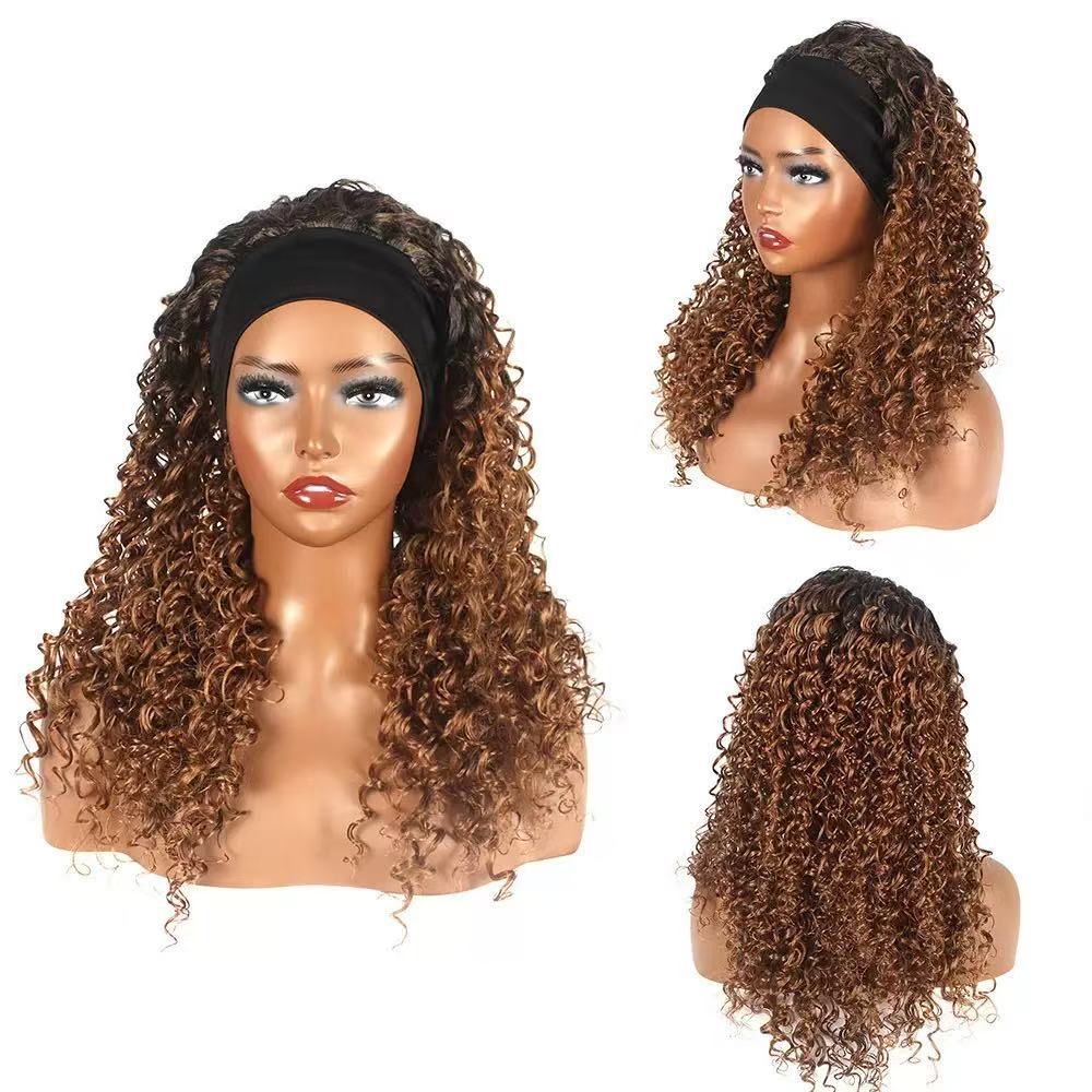 Headband Wig with African Curls