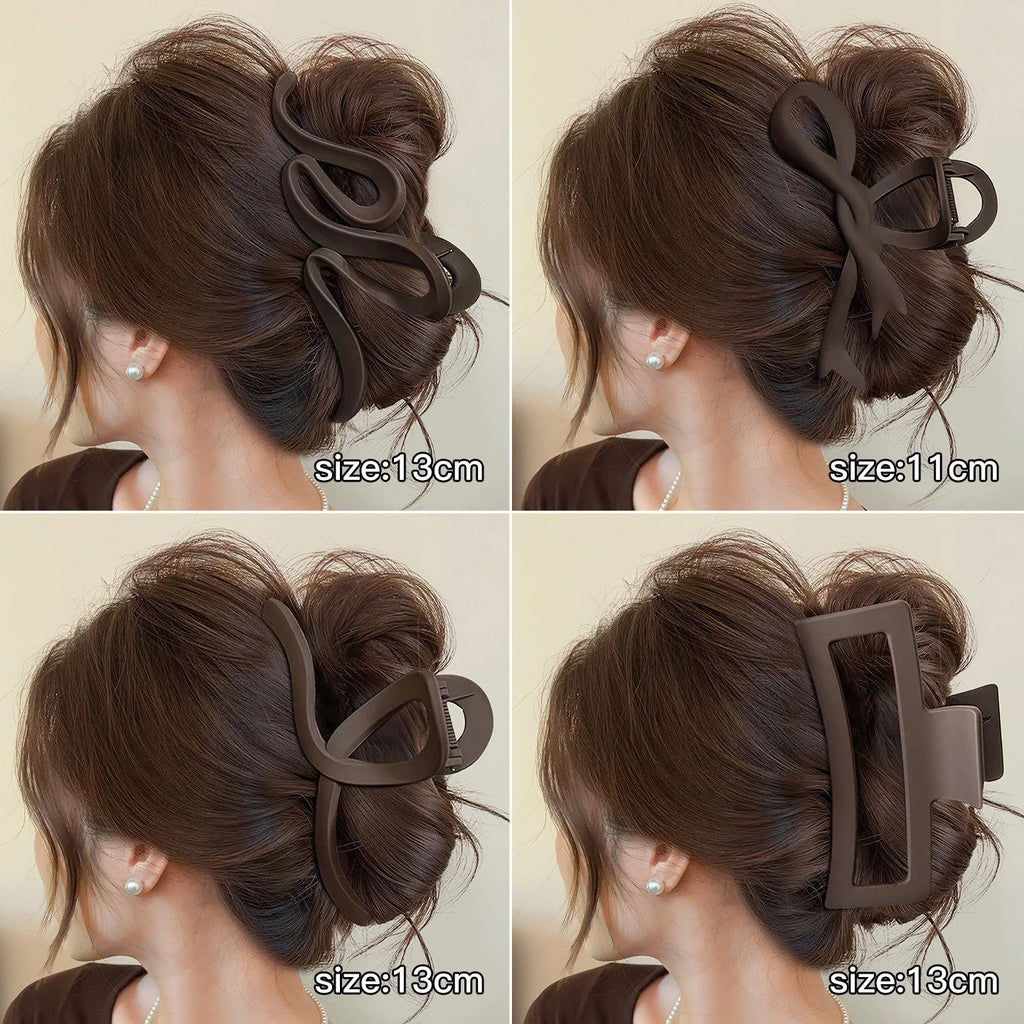 4 large hair clips for women