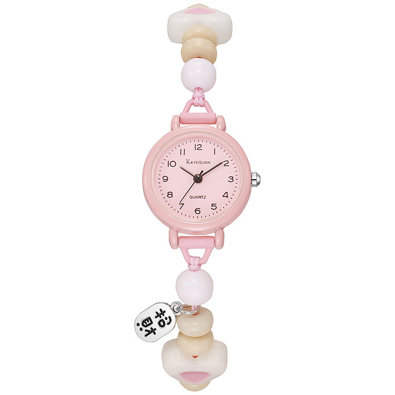 Cute Simple Small Dial Quartz Watch for Girls